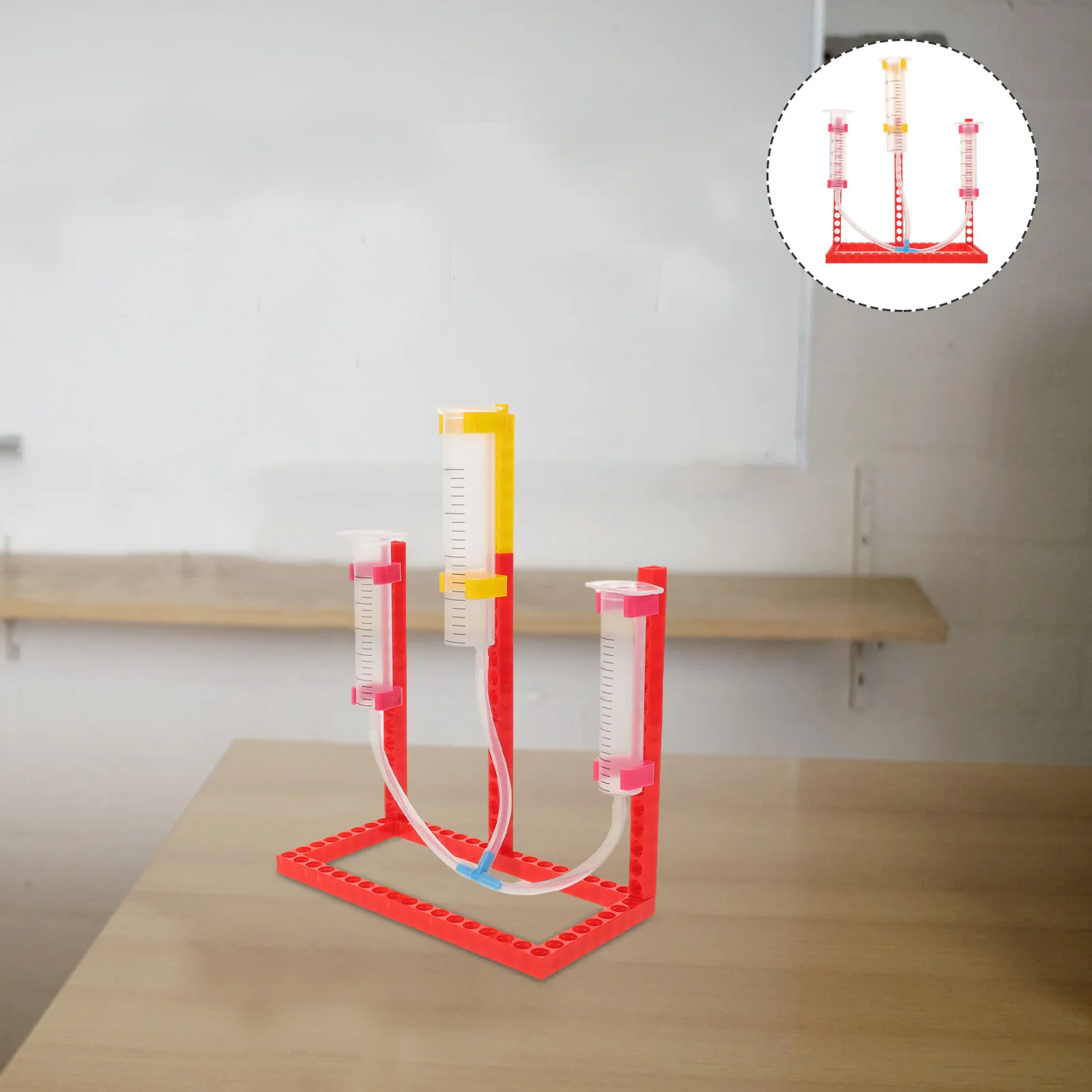 

2 Sets Communicating Vessels Fluid Pressure Demonstration Kit Physics Teaching Apparatus For High School Science Lab Instruments