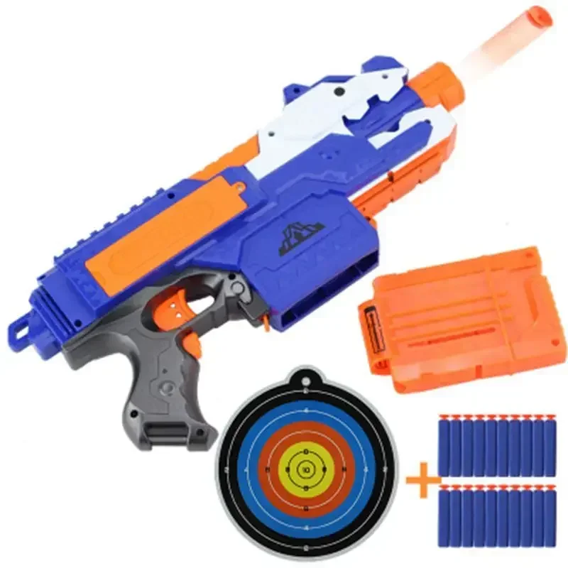 Nowa broń do pistoletu Nerf Elektryczne rzutki Zabawka Airsoft Bezpieczne miękkie pociski piankowe 7,2 cm Chłopcy Zabawki dla dzieci Impreza Rozrywka Prezent