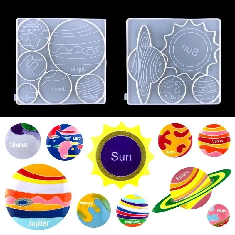 

Round Planet Decor Silicone Mould Suitable for Resin Epoxy Resin Diy Crafts Jewelry Making Home Wall Decorations