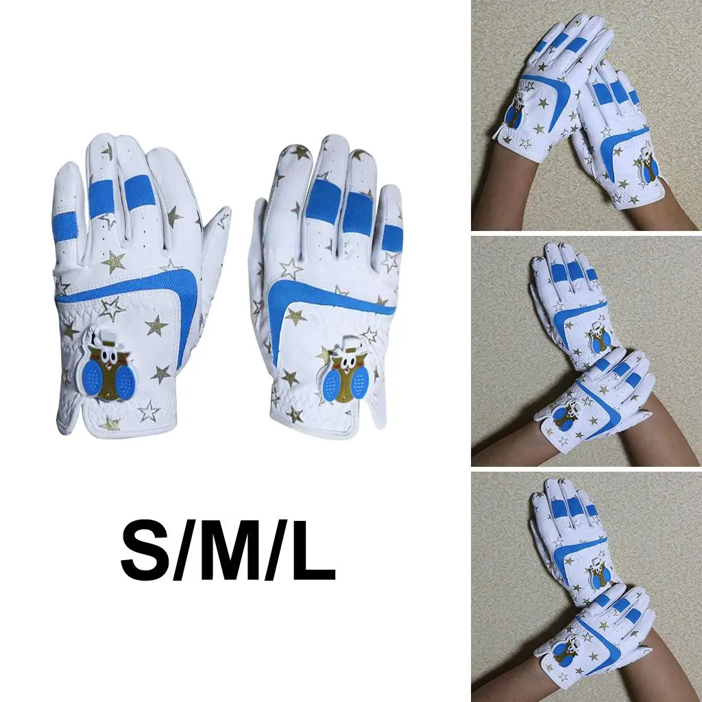 Kids Golf Gloves Premium Leather Breathable Professional Pick Size