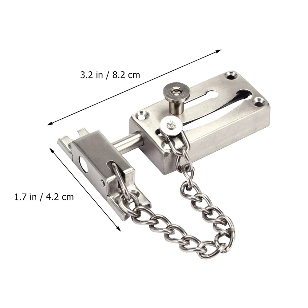 Sturdy Iron Door Chain Lock Thickened Anti-Theft Security Chain Bolt for Residential Commercial Use Door Accessory Safety Lock