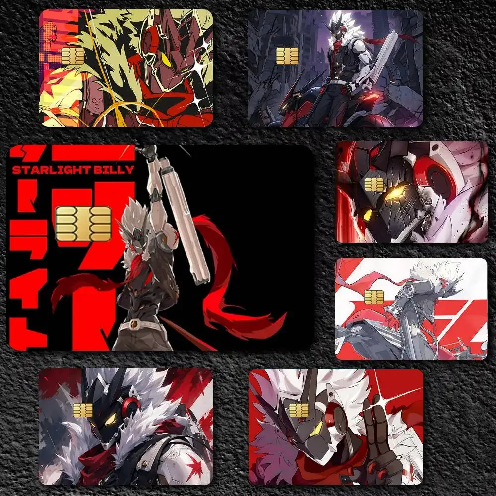 Game Zenless Zone Zero Starlight - Billy Credit Card Stickers Skin For Bank Bus Metro 4PCS Cover Film Gift