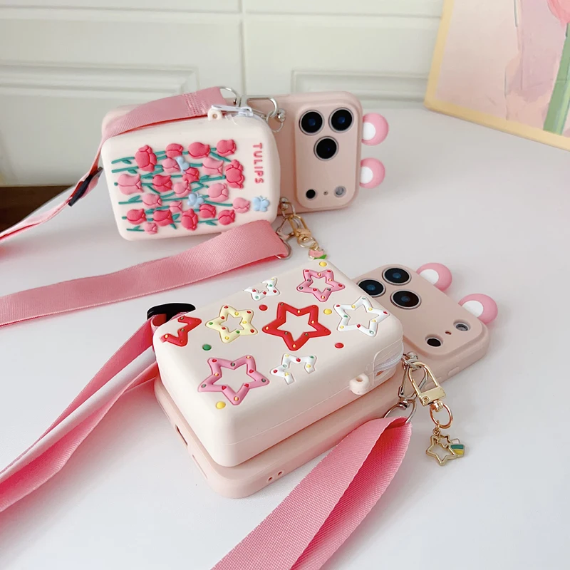 For Samsung Galaxy A12 A11 A71 A51 A52 A22 A02s A32 A13 A53 A03s A04s A20s A33 A73 A23 Tulip Star Wallet Case With Accessories