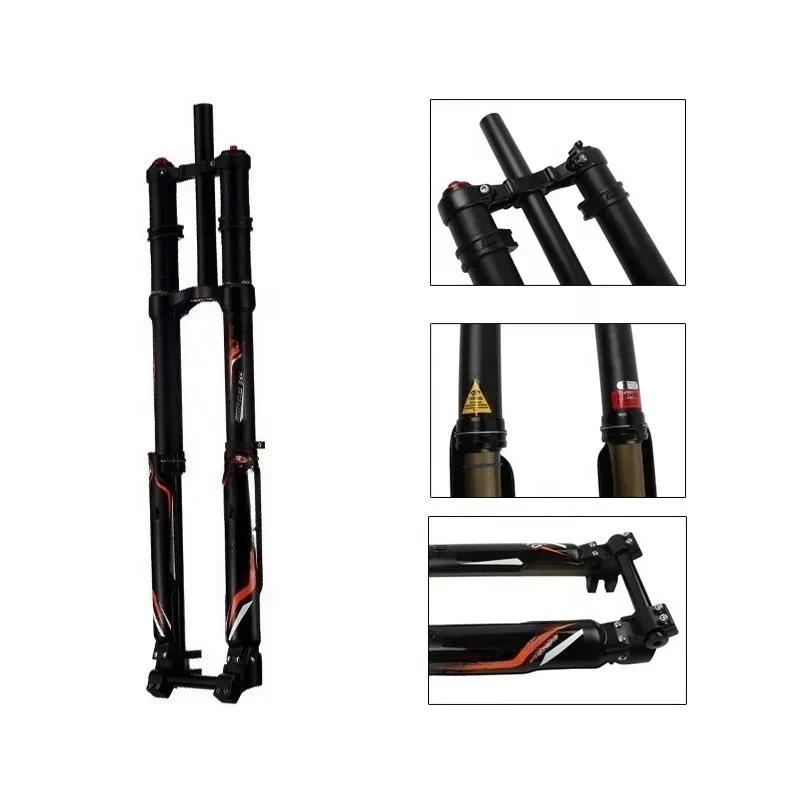 Air Suspension Fork For 24/26/27 Inch E-bike  Downhill Mountain Bicycle Replacement Parts