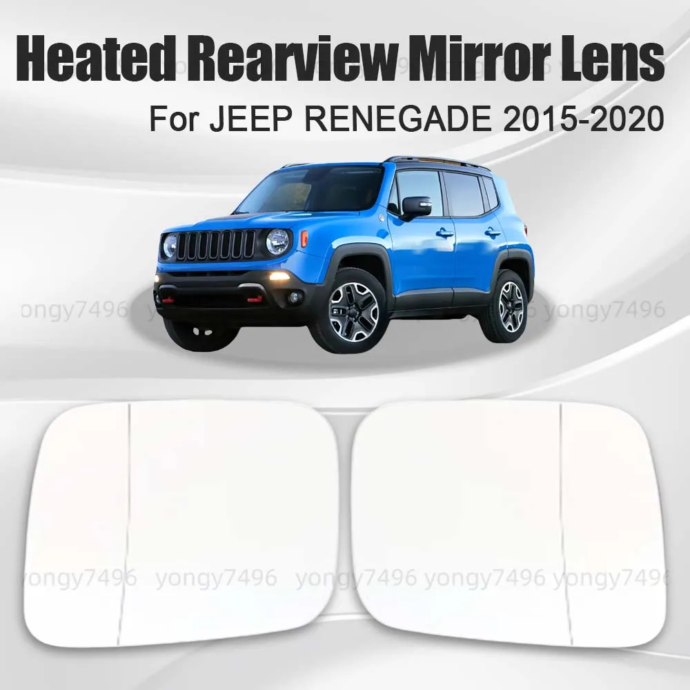 

Car Wide Angle Heated Rearview Mirror Lens For JEEP RENEGADE 2015 2016 2017 2018 2019 2020 Car Rearview Accessories Glass