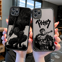 Berserk Guts Hot Anime Phone Case For Xiaomi Redmi Note 13 12 11 10 10C 10X 9 9A 9T 9C 8 7 Pro Plus 5G New Matte Clear TPU Cover