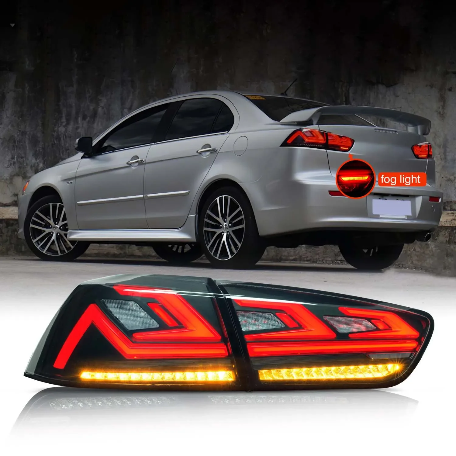 

LED Rear stop Tail Light Brake light Turn Signal for Mitsubishi Lancer 2008 2009 2010 2011 2012 2013 2014 2015 2016 2017 2018