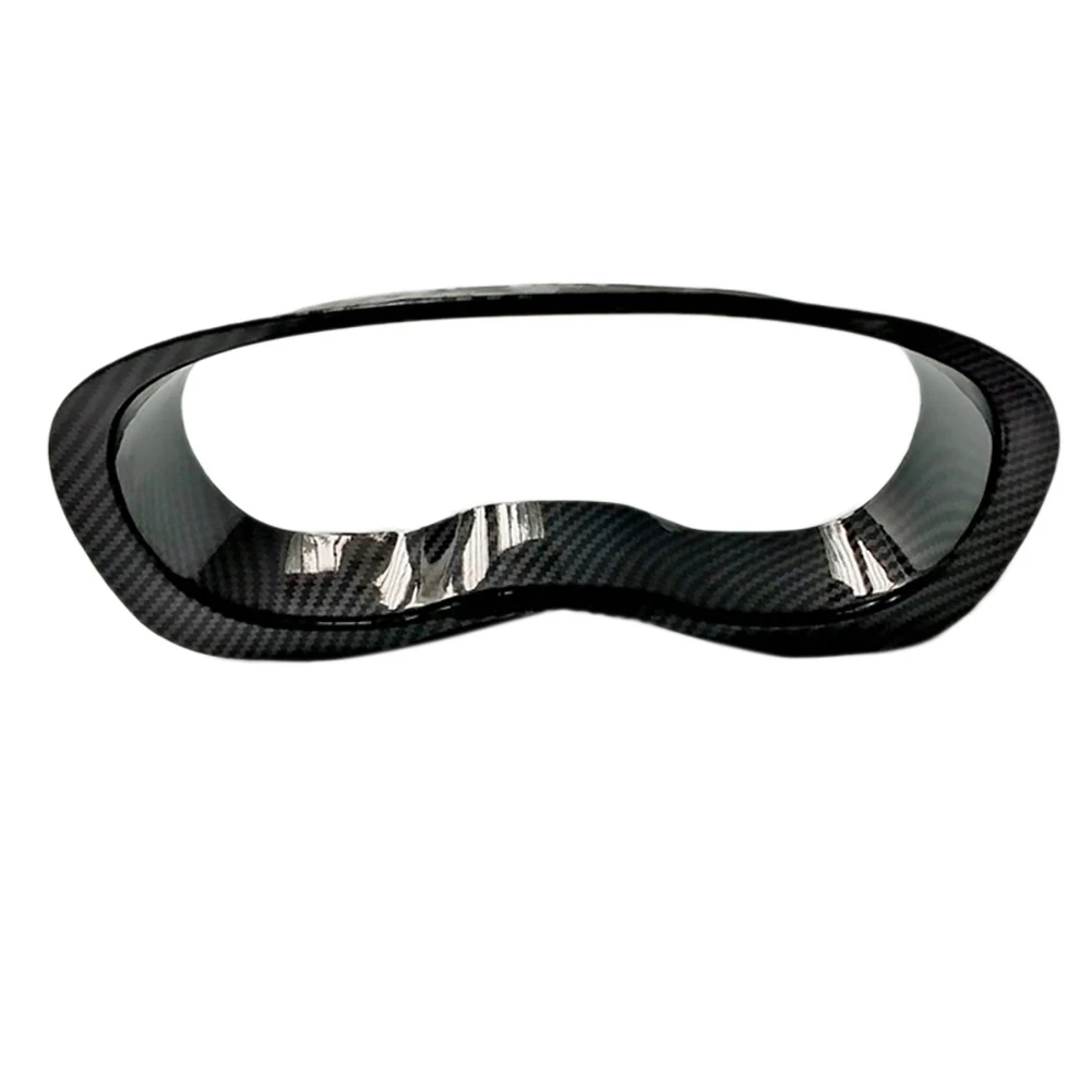 

For Subaru Forester Impreza Levorg XV WRX Glossy Carbon Fiber Interior Dashboard Speed Meter Display Frame Trim Cover