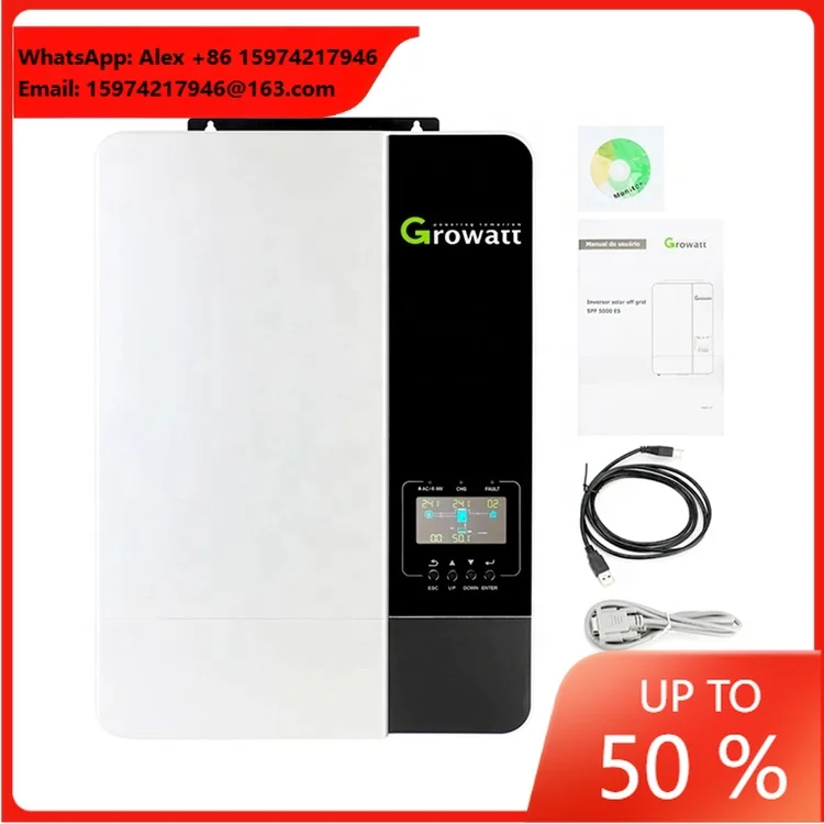 Growatt Energy Storage Use Single Phase 3.5kw 5kw Off Grid Mppt Solar Hybrid Inverter