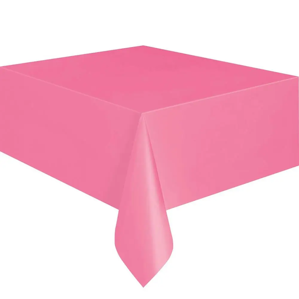 Solid Color Tablecloth Table Cover Portable Disposable Plastic 137x183cm Party Catering Kitchen Supplies Accessories Products