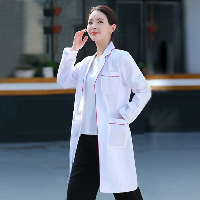 Scrubs Uniforms White Clothes Lab Coat Women Scrubs Costume Beauty Salon Work Clothing Spa Uniforms Health Service Workwear New