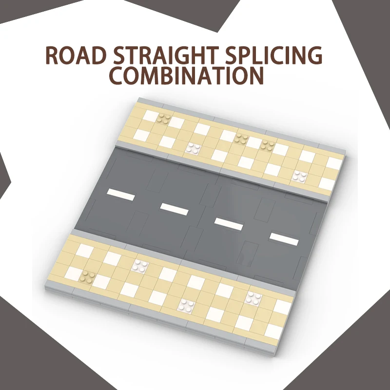 CITY Street View Mocks montaje de bloques de construcción arquitectura carretera calle peatonal puente DIY Compatible Set regalo