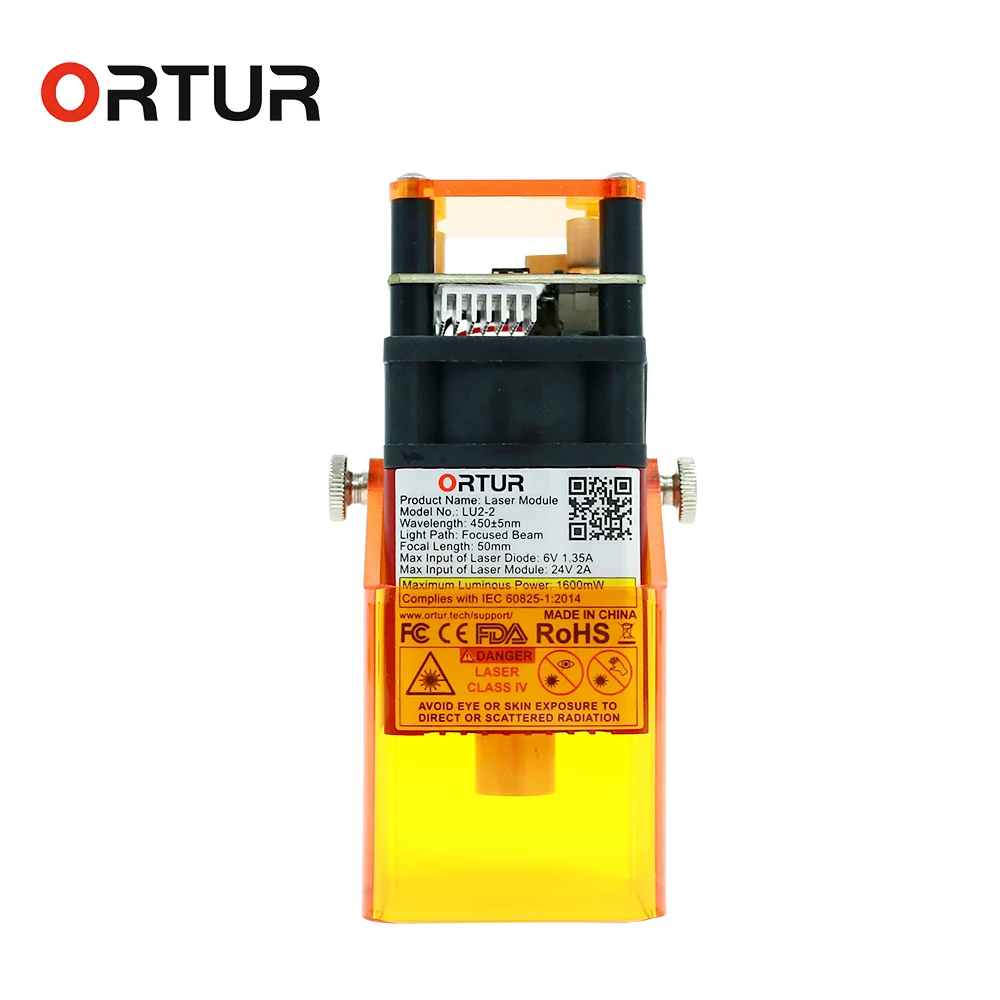 ORTUR Laser Unit 20W 7W Laser Module Adjustable Focus PWM Mode for Desktop Engraving Machines