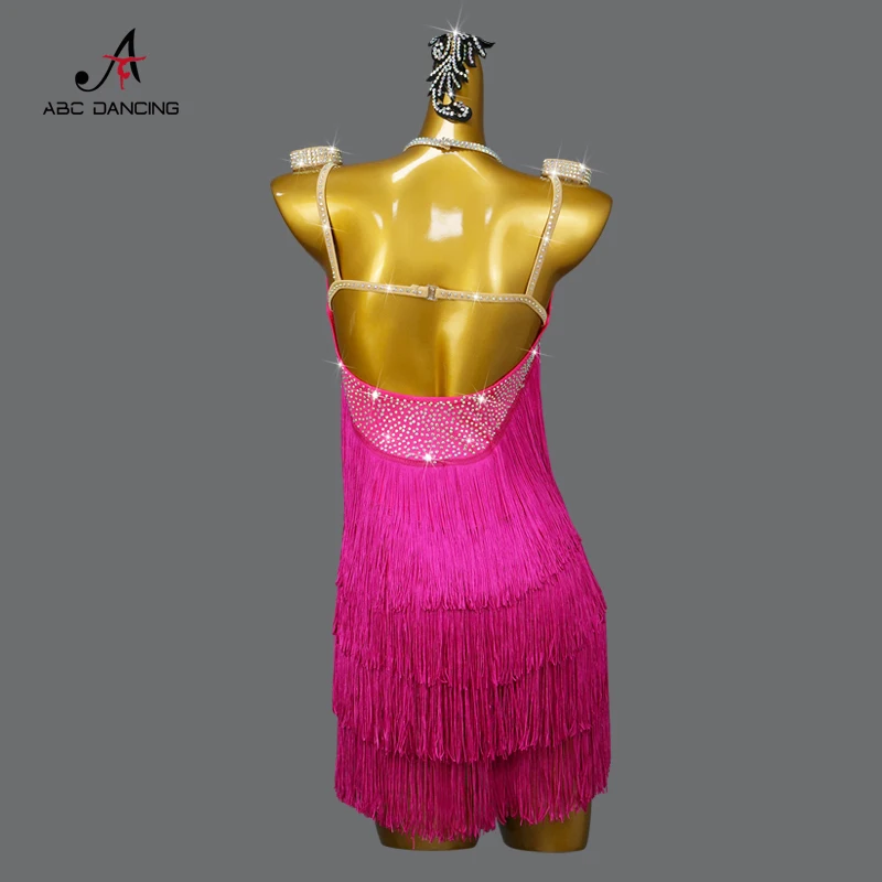 New Latin Dance Dress tassels Skirt Sexy Womens Prom Costume Cabaret Clothing Outdoor Salsa Dancewrar Line Suit Stage Customized