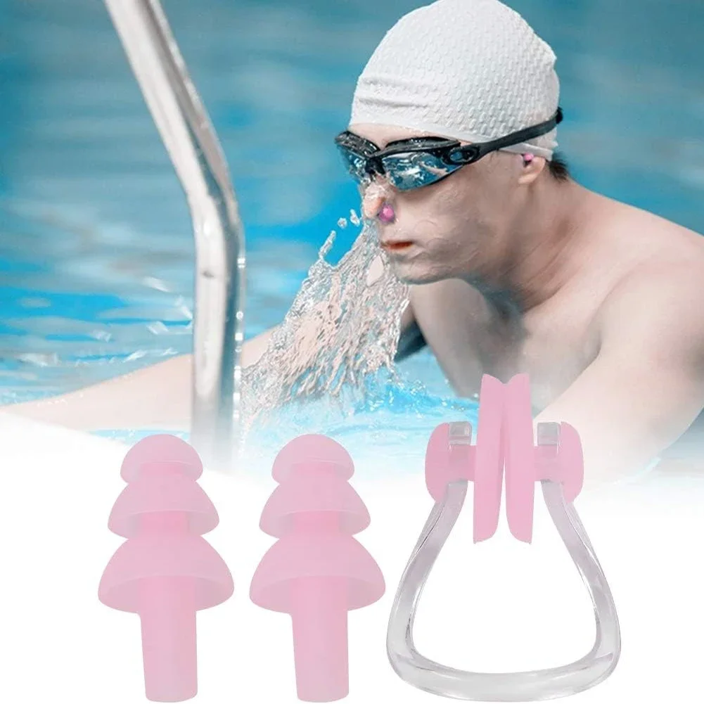 

Силиконовые зажимы для носа, водонепроницаемые затычки для носа для плавания, беруши для взрослых и детей, защита для носа