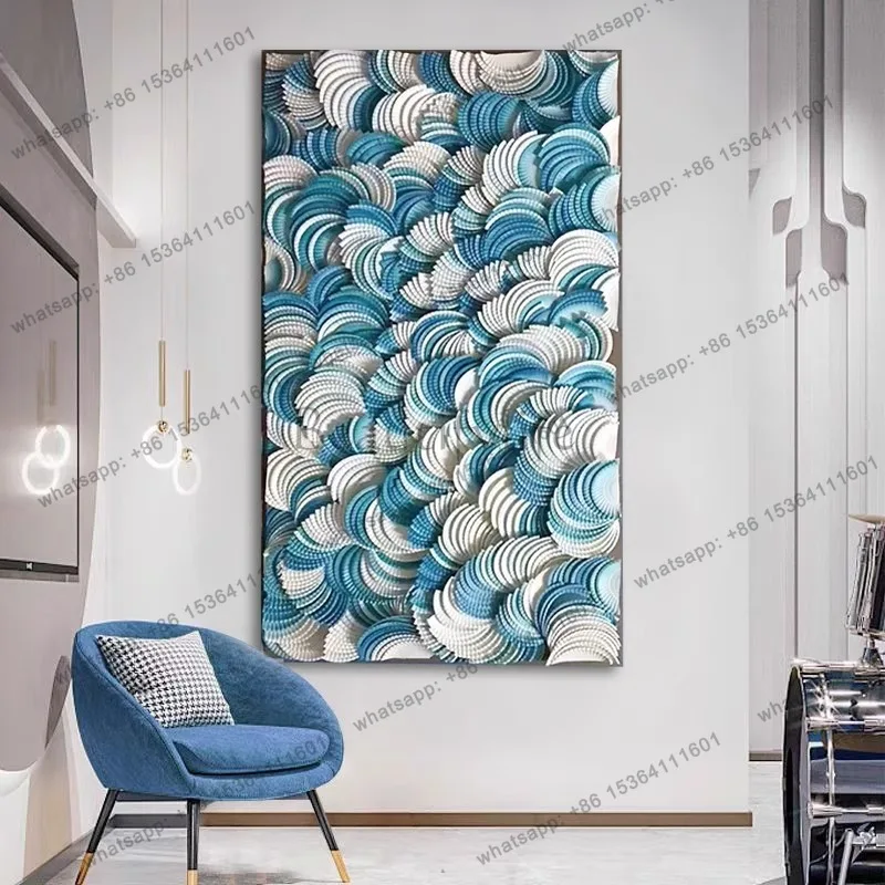 LJY modern light luxury abstract object living room sofa background decorative painting entrance