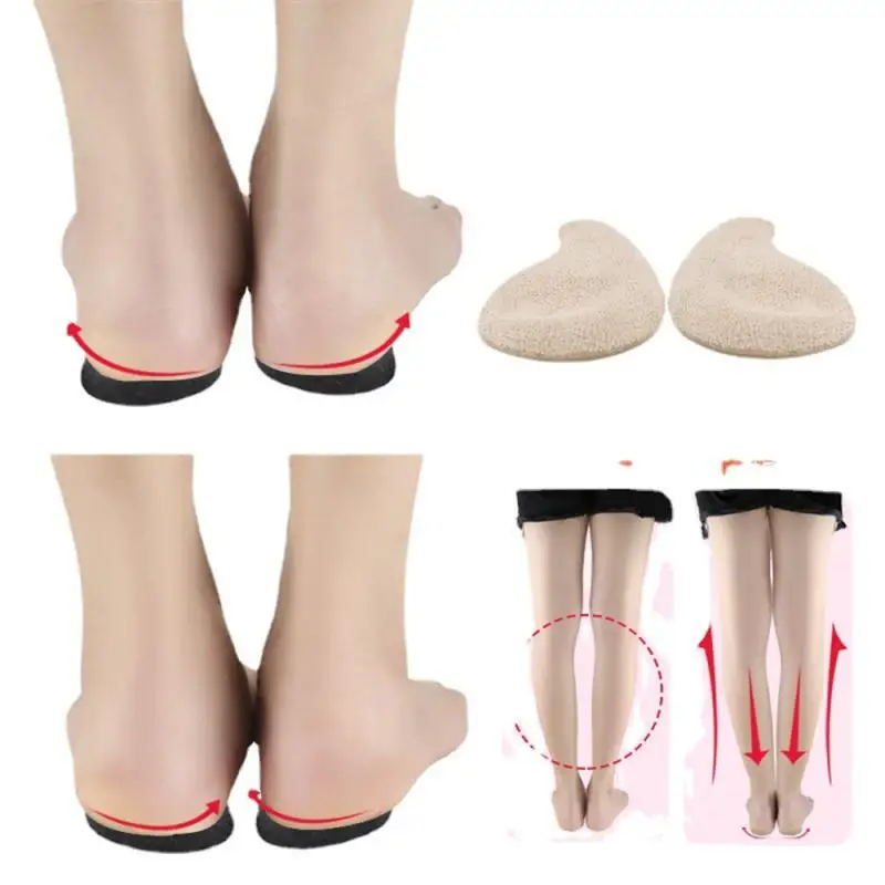 Palmilhas pés o/x perna tipo silicone almofadas ortopédicas valgus varus correção fasciite plantar gel palmilha ímã massagem cuidados com os pés