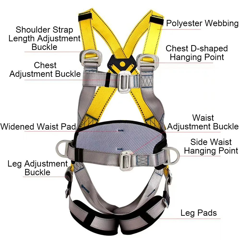 Five Point Harness Safety Rope for Outdoor Climbing 3