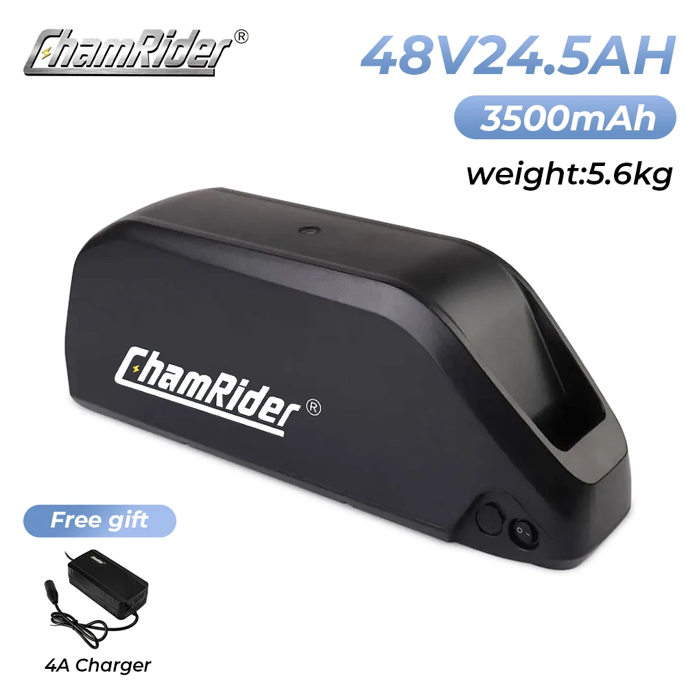 ChamRider Original 48V 36V 52V eBike Batterie 24ah Hailong Max 50A BMS 500W 1000W 1500W 21700 Zellen Pack Elektrische Fahrrad Lithium