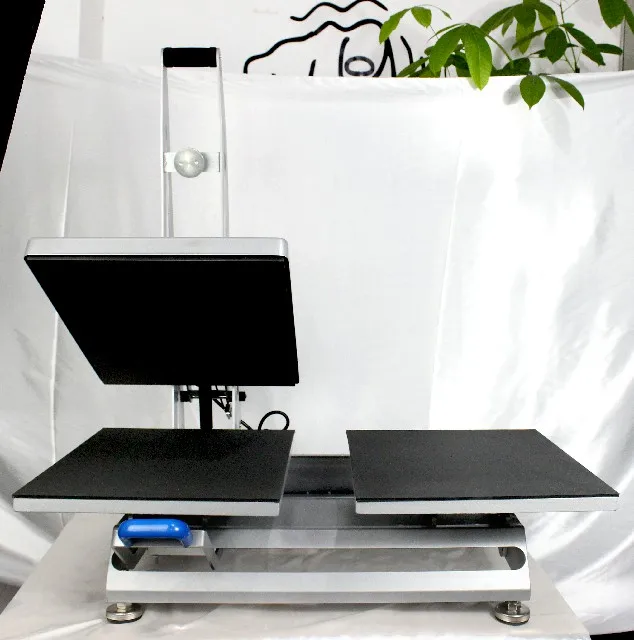 Double Station Iron Heatpress Dtf Semi-Auto Heat Press Printing Machine