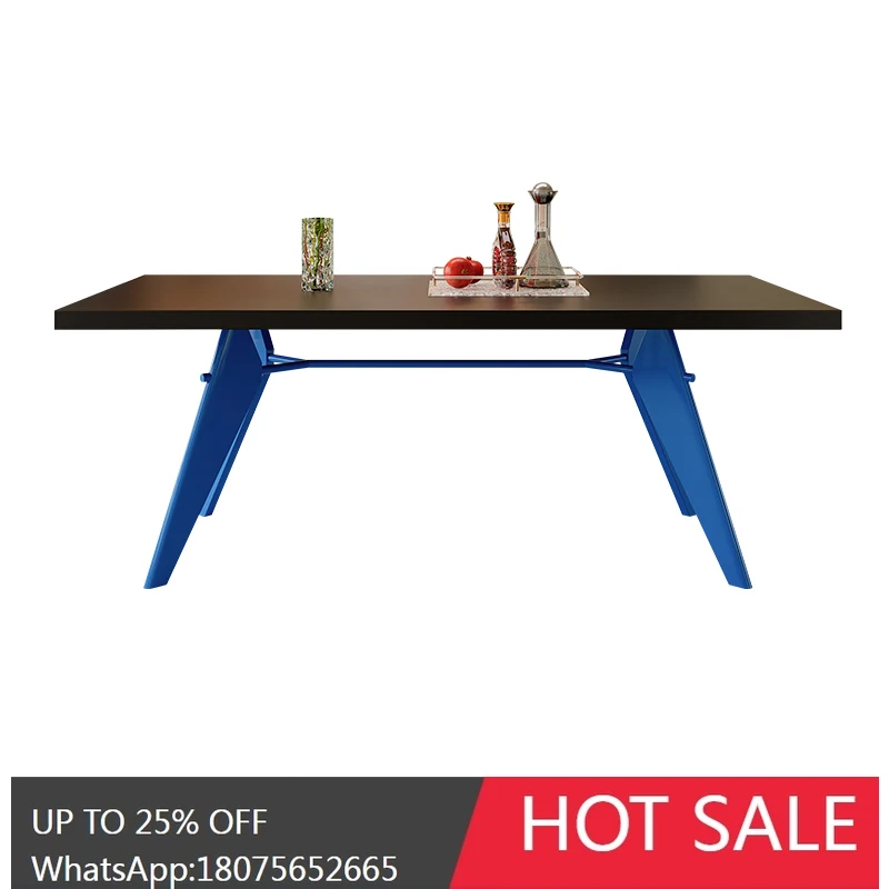 rock slab dining table and chair combination Western food household small apartment restaurant dining square table