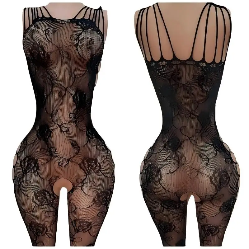 Hot Sexy Erotic Lingerie Set Lace Babydolls Womens Dress Open Crotch Underwear Plus Size Mujer Sleepwear Porno Summer Pajamas