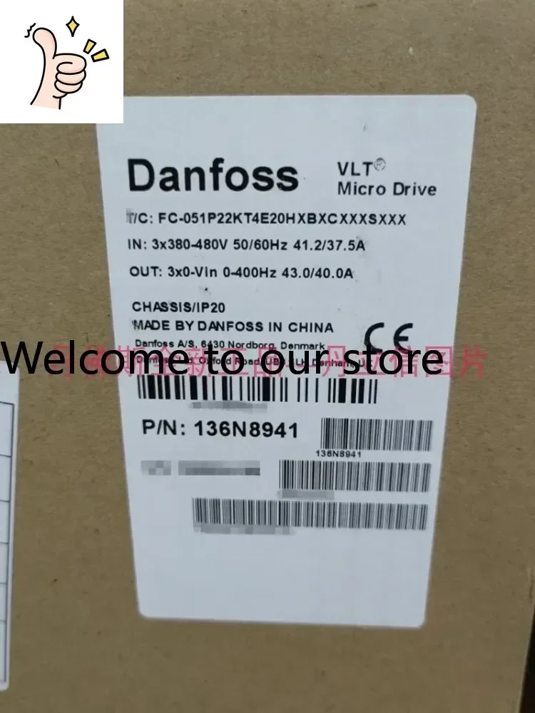 136N8941 Danfoss Inverter FC-051P22KT4E20HXBXCXXXSXXX New Original 380V