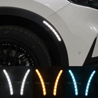 1 Set LED Side Maker Light For Honda CRV CR-V 2023 2024 DRL Wheel Arch Turn Signal Lamp Daytime Running Light Car Accessories