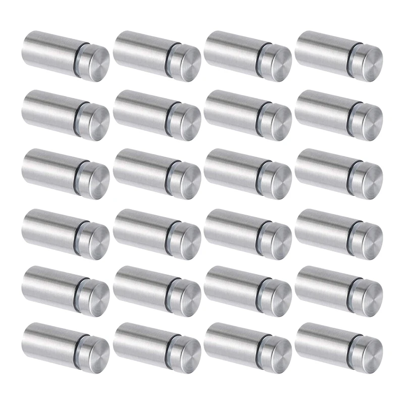 

100 Packs Sign Standoff Screws Stainless Steel Wall Standoff Mounts Nail for Glass Artwork and Displays (1/2 x 1 Inch)