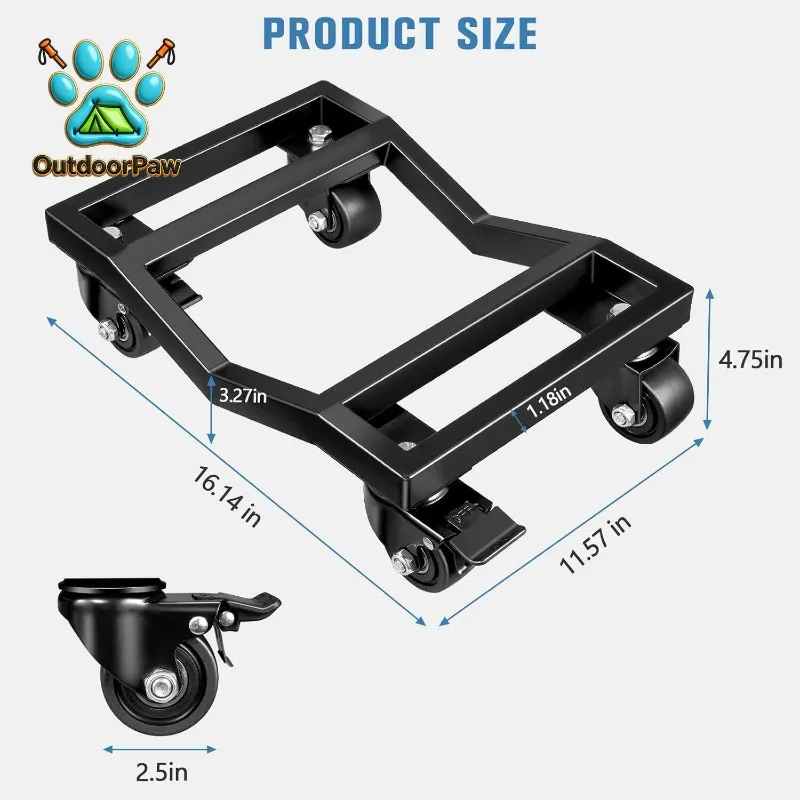 Car Cart Set 4 Piece, Wheel Cart, Heavy Vehicle Cart