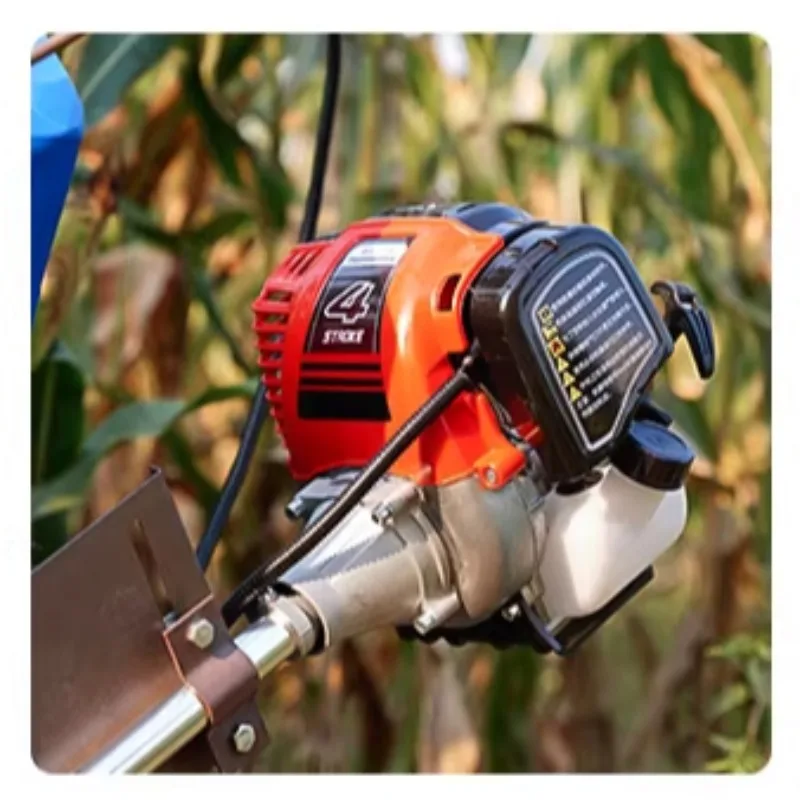 Agricultural Mini Corn Stalk Cutter Harvester Push Type Engine For Soybean Pepper Straw Reaping And Harvesting