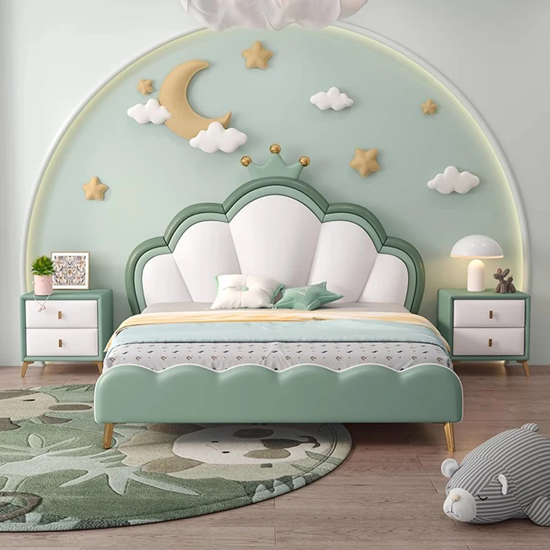 

Children Frame Bed Bedroom Modern Sofa Queen Massage Bed Double Wooden Storage Design Safe Sleeping Muebles Salon Furniture
