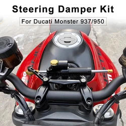 For Ducati Monster 950 Monster937 Monster 937 2021- Motorcycle Steering Absorbers Mount Damper Bracket Kit