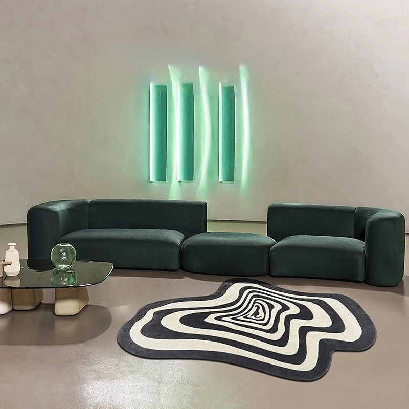 

Modern Minimalist Carpets for Living Room Irregular Bedroom Decor Plush Carpet Fluffy Soft Bedside Rug Home Washable Floor Mat