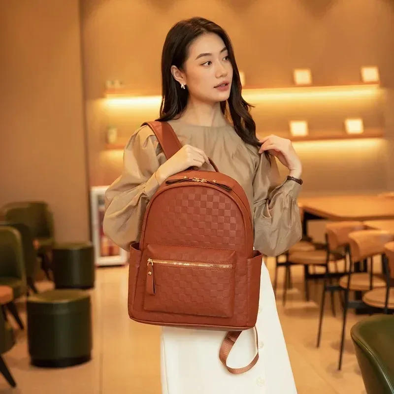 

2025 Anti-Theft Travel Bag Women's Large Capacity Convertible Shoulder Tote Minimalist Paris Commute Work Essentials Handbag