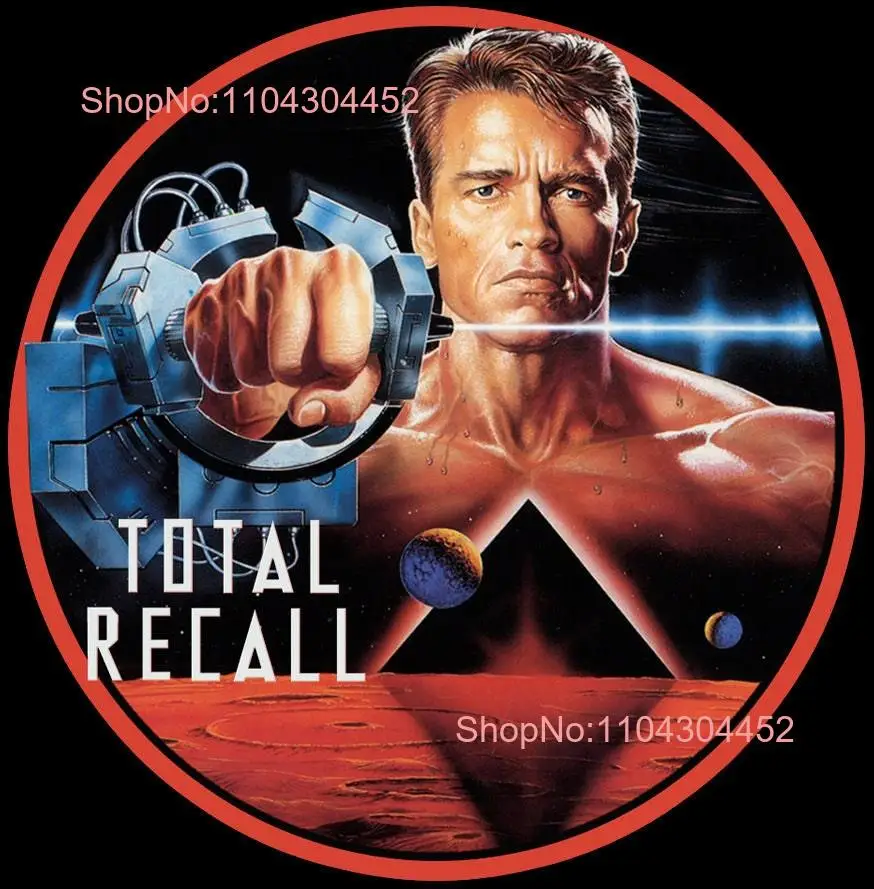 Total Recall Schwarzenegger Vintage Image T shirt long or short sleeves