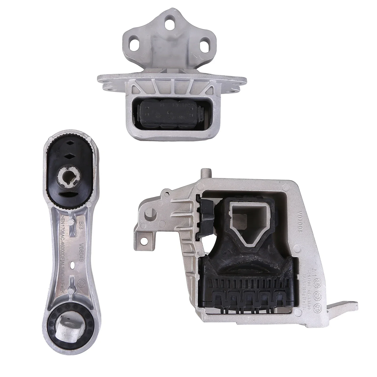 

3pcs Engine Mounts and Transmission Mount Kit, Compatible with 2016-2022 Mini Cooper Clubman 1.5L and 2.0L, Part Numbers: A70061