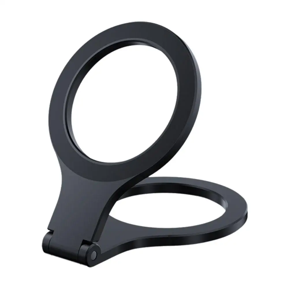 Double-Sided Magnetic Phone Holder Aluminium Alloy Mount For MagSafe Stand 180° Foldable Multi-function Magnet Kickstand O2O7