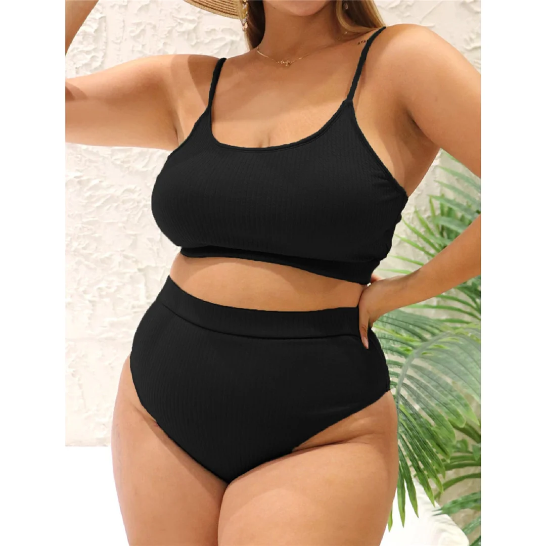 0XL - 4XL, 7 Farben, Bikini, große Größen, Badebekleidung für Damen, zweiteiliges Bikini-Set, Badeanzug, V3774B – Detail 4