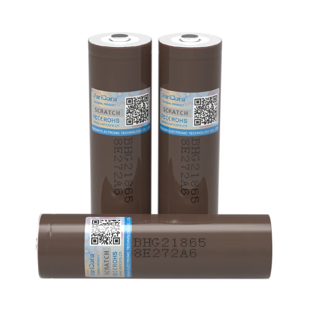 VariCore Original HG2 18650 3000mAh Rechargeable Battery 3.7V/3.6V discharge 20A dedicated For hg2 batteries + DIY Tip