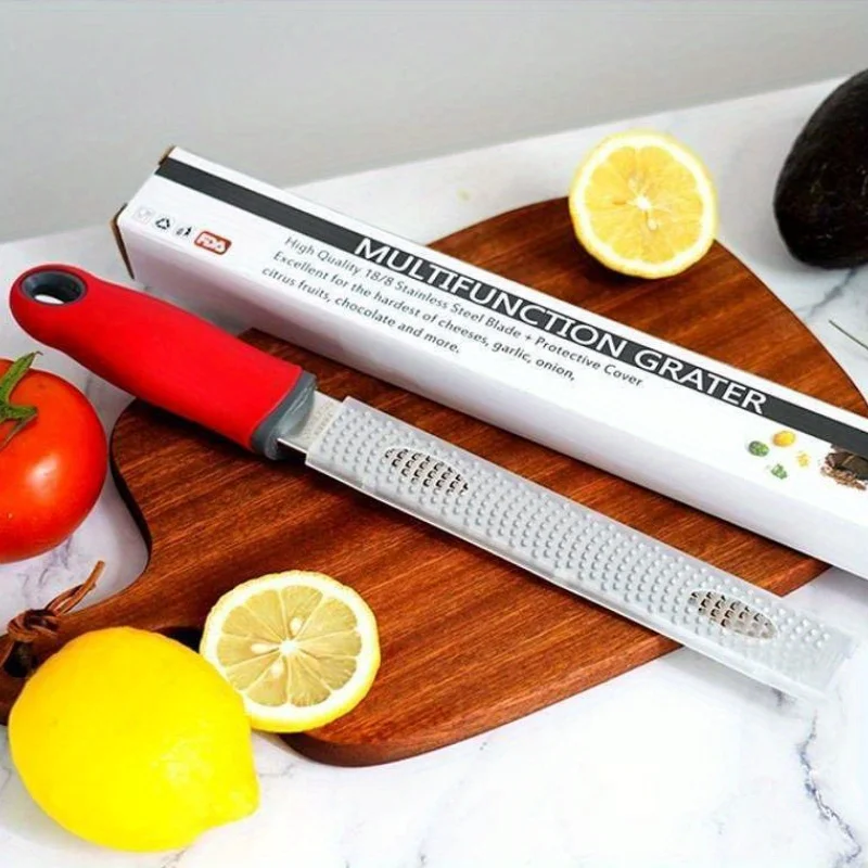 Citrus Lemon Zester & Cheese Grater-Parmesan Cheese, Lemon, 