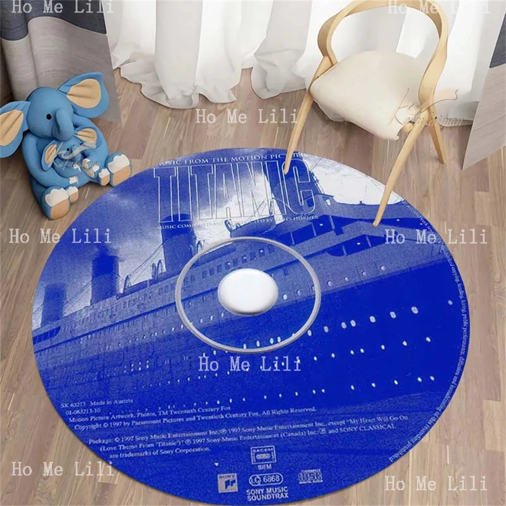 Movie CD Rug DVD Carpet Creative Round Mat Gift Souvenier Home Decoration Rugs For Kitchen Bedroom Living Room