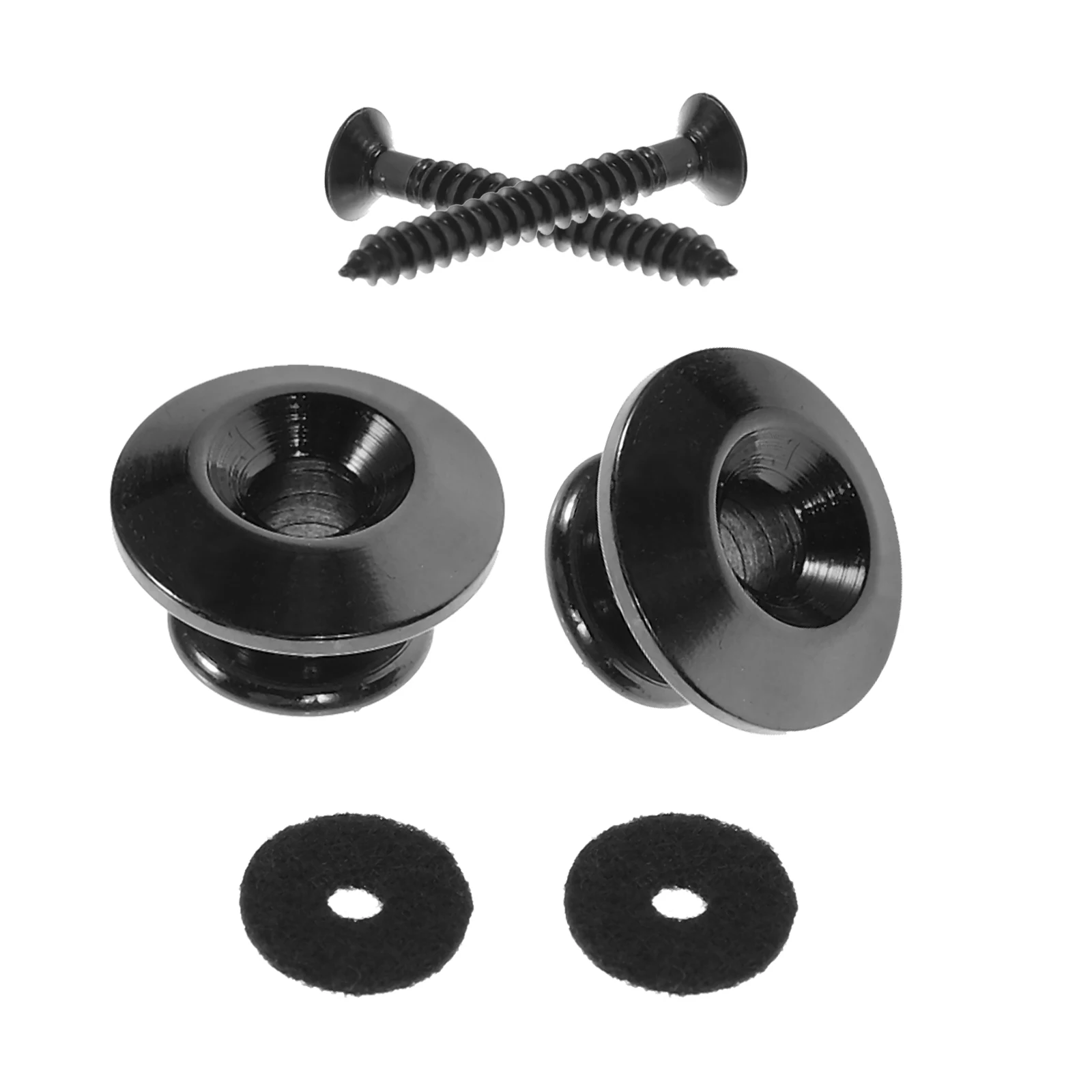 

2 Pcs Mushroom Head Strap Buckle Guitar Fastener Electric Lock Bass Locks Button Secure