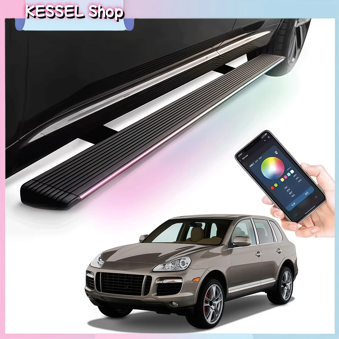 

Deployable Power Side Step with LED Light Electric Running Boards forPorsche Cayenne 2003-2010 Retractable Truck Steps