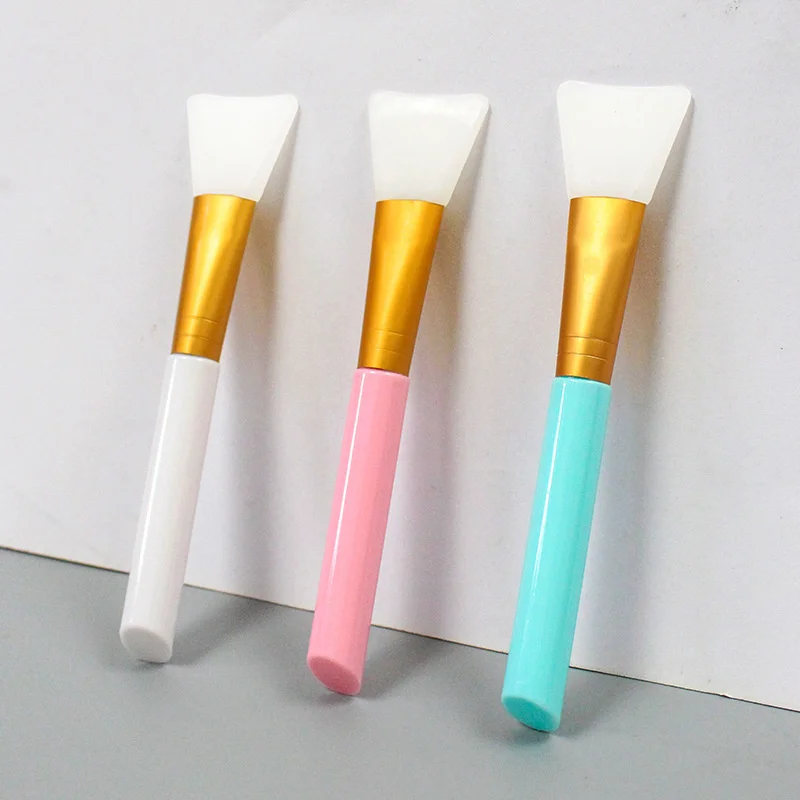 Cepillo profesional para máscara de silicona, 1 unidad, para mascarilla Facial DIY, aplicación de barro, pelo suave, limpieza Facial, cuidado de la piel, cepillo para base ﻿