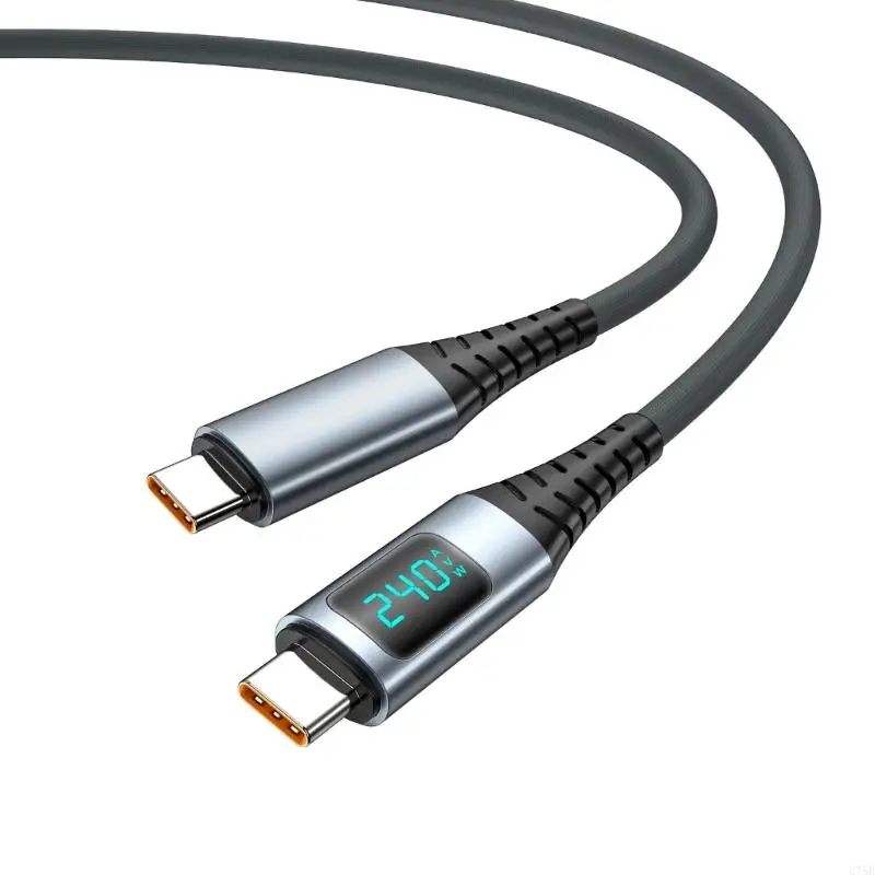 U75B USB3.2Gen2x2 Charging Cable with Dynamic Power Display, Quick Charging up to 240W for Phones, Tablets, and Notebook