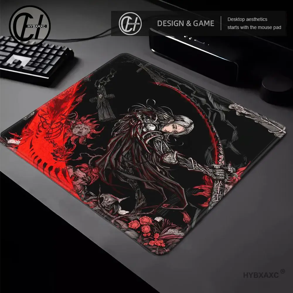 Black Angel Mouse Pad Multiple sizes Large Square Computer Office Game Table Mats Personality Medieval Rubber Anti-slip Mousepad