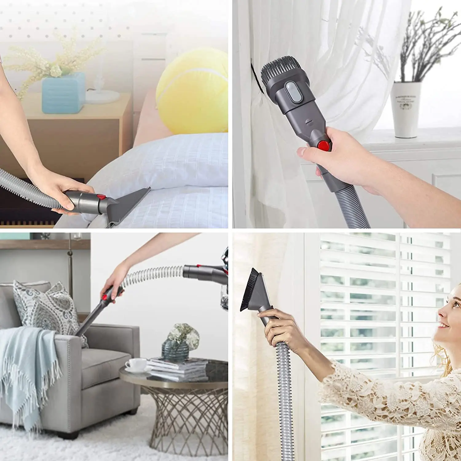 ยืดหยุ่นเครื่องมือรอยแยกสายอะแดปเตอร์สำหรับ Dyson V8 V10 V7 V11 V12 V15เครื่องดูดฝุ่นสำหรับเป็นการเชื่อม...