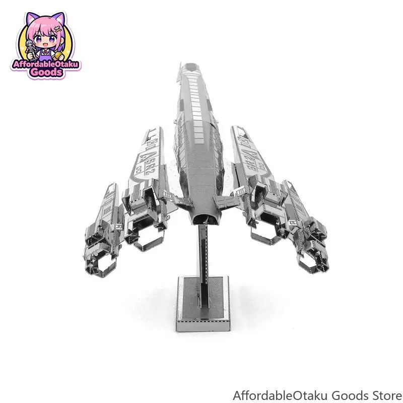 Normandy SR2 Style Spaceship 3D Metal Puzzle Stainless Steel Moderate No Glue DIY Model Kit Mini