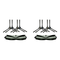 ABUS-2 Set Main Side Brushes For Silvercrest SSR1 SSRA1 For Ilife A9s,A9,A7 A80 Plus A10s L100 Robotic Vacuum Cleaner Parts
